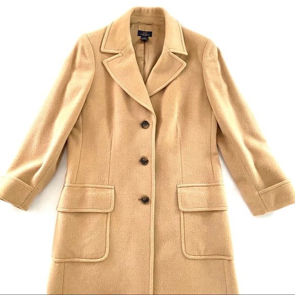 SOLD! 💚Brooks Brothers Camel Hair Coat - Picture 3 of 11